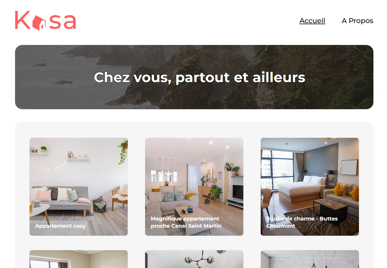 Refonte du site Kasa - aperçu du projet